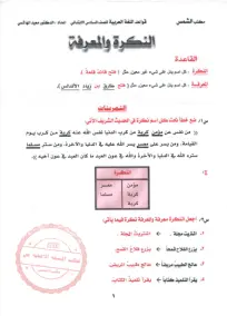 ملزمة قواعد اللغة العربية للصف السادس الابتدائي 2024 من مكتبة الشمس